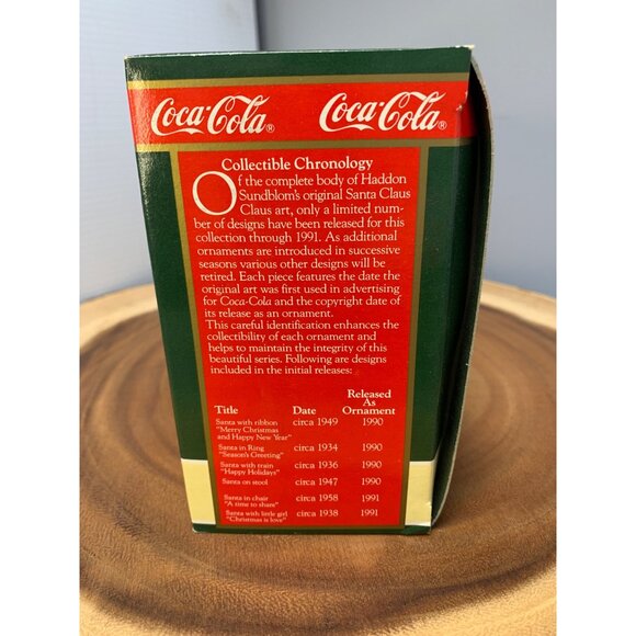 Coca-Cola 1947 Santa Claus Trim-A-Tree Collection Ornament Figurine Vintage 1990 - Picture 6 of 9